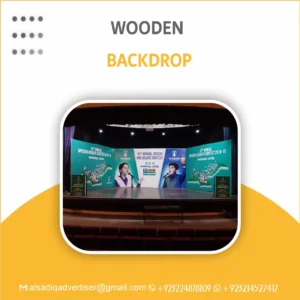Wooden Backdrop Frame for Events and Exhibitions
